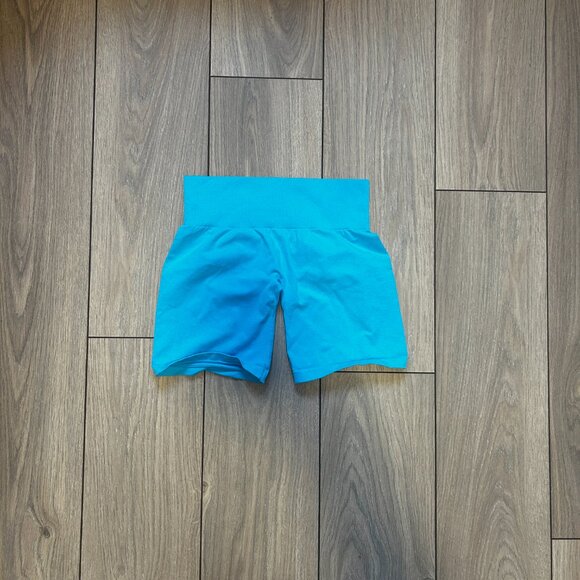 NVGTN Seamless Biker Short (Blue) - Picture 2 of 2